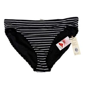 Calia by Carrie Underwood Striped Swimsuit Bottom High Leg Moderate Coverage XXL